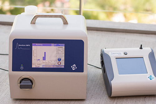 Air quality machine used to measure aerosol particles