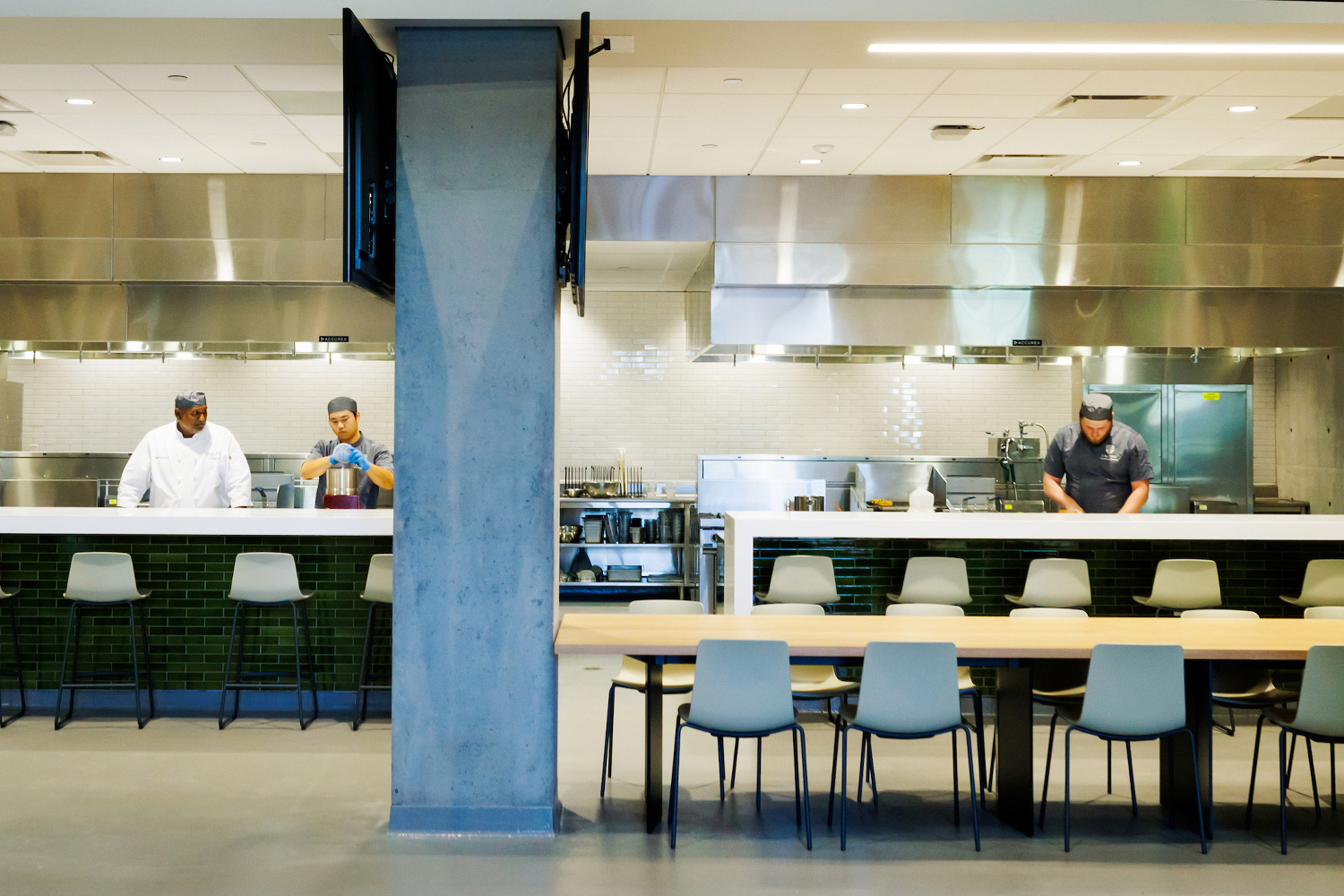 Culinary lab in the Boswell Ag Tech Center wing of the Frost Center