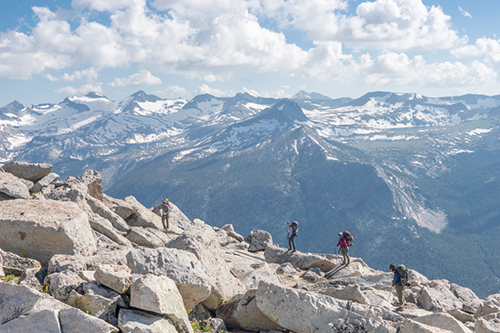 Hikers at Yosemite National Park