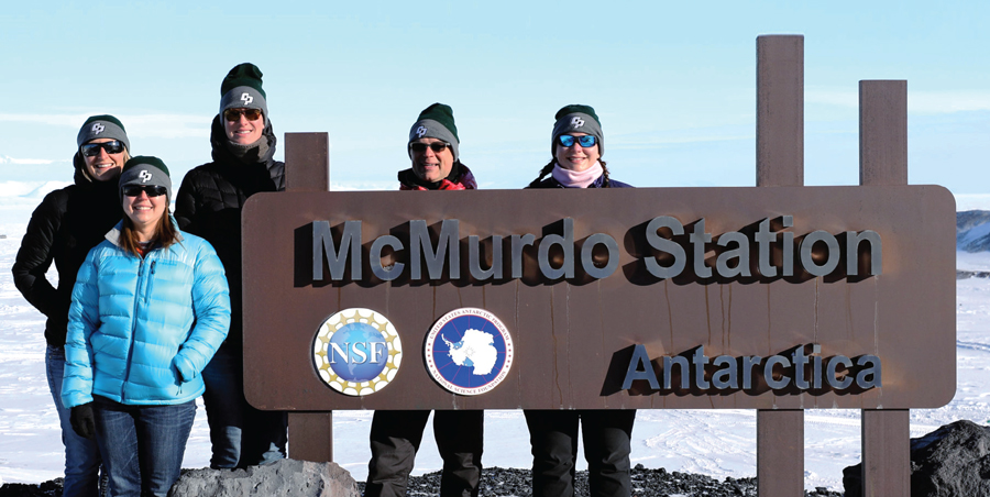 Cal Poly researchers at McMurdo Station in Antarctica