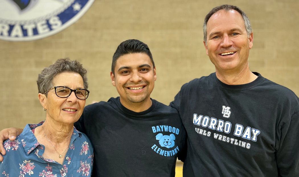 erese Abuan, Hernan Hernandez; and Scott Schalde pose for photo