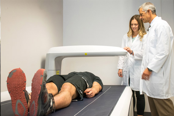 Student getting and xray