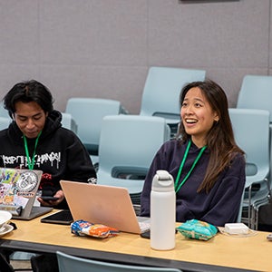 Students at the 2025 DataFest event at Cal Poly