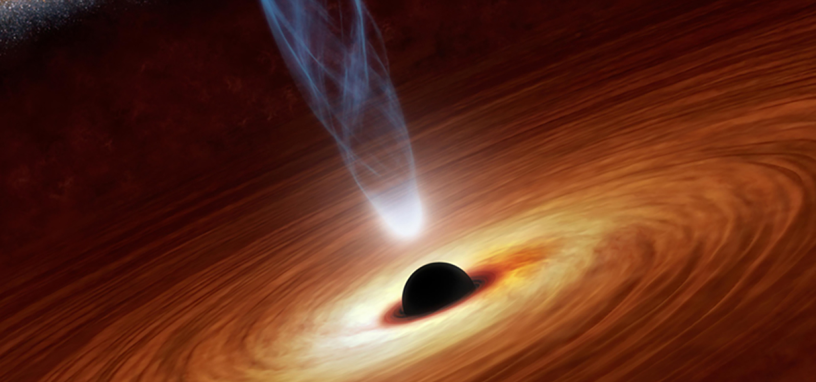NASA illustration of a black hole