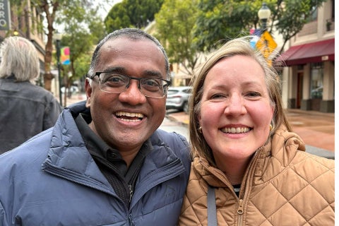Nishi Rajakaruna (left) and Natasha Neumann (right)