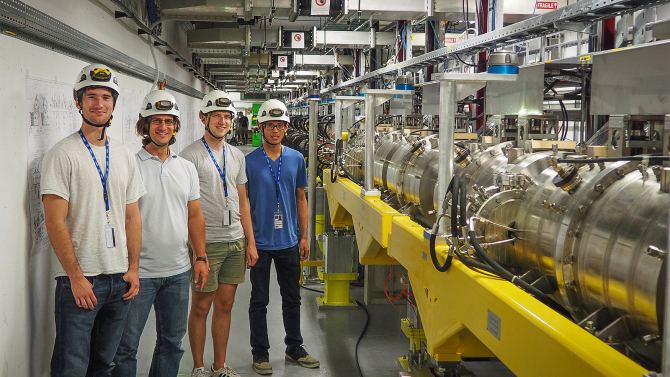Physics Professor Themis Mastoridis and Bailey College students traveled to CERN in Switzerland for research related to upgrading the world’s largest particle collider, the Large Hadron Collider.