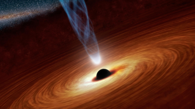 Black hole cover image of the 2025 Undergraduate Research magazine