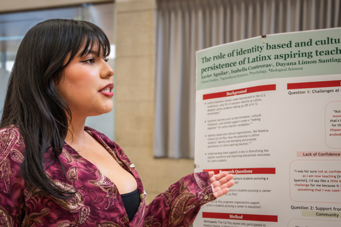 Liberal studies student Isabella Contreras was selected for the BEACoN Research Scholars Program, which offers research opportunities to underrepresented students.