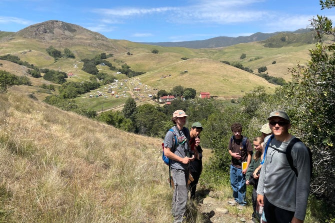 Mapping rare plants at Cal Poly.